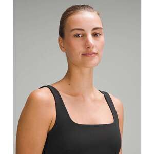 Lululemon Wunder Train Mesh Panel Tank Top, Black, Size 6